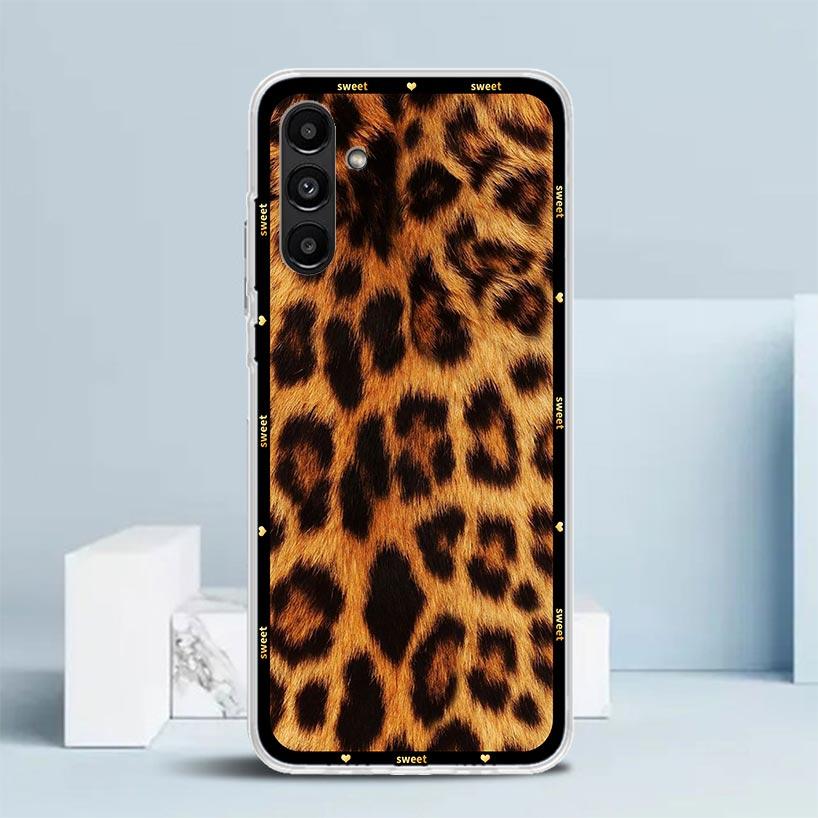 Animal Leopard Print Phone Case For Samsung Galaxy A17 A37 A57 A16 A15 A14 A13 A56 A55 A54 A53 A36 A35 A34 A33 A26 A25 A24 A23 G