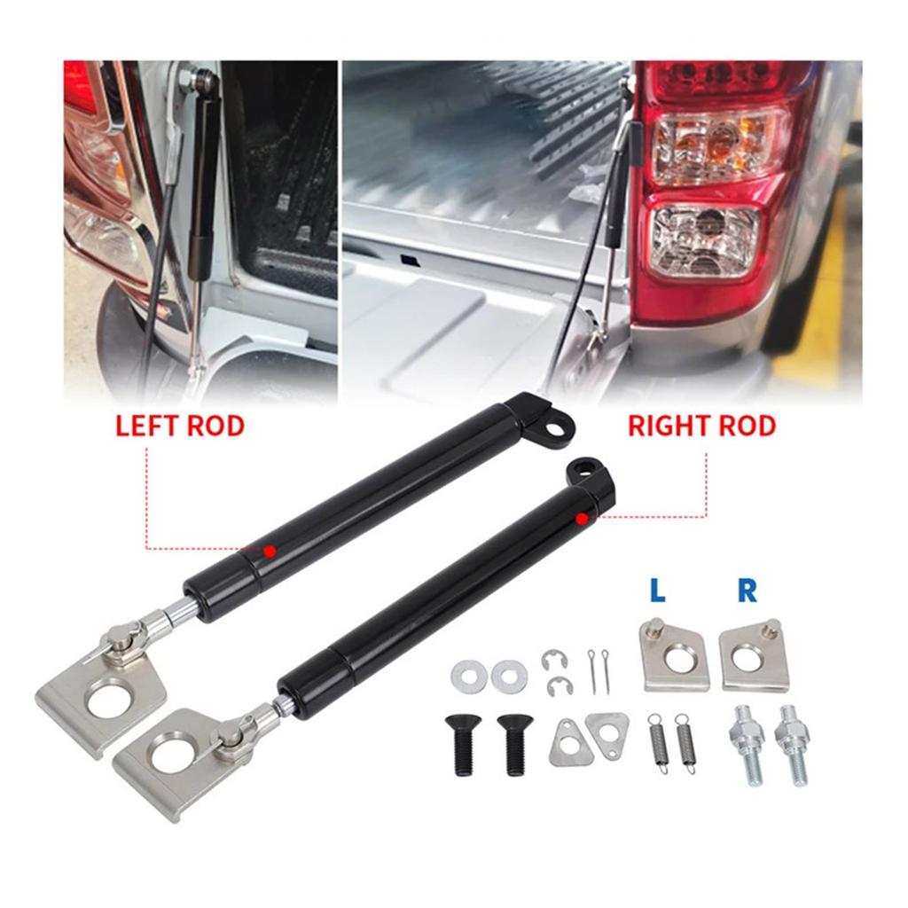 High Performances Tailgate Damper Adjustable Lift Support Quiet Operate Gas Strut Simple Use for Vehicle & BT50 Vehicles