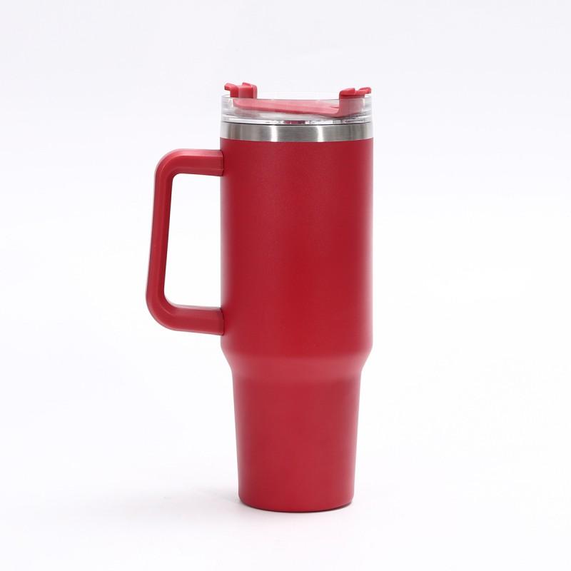 Large Capacity 40oz Stainless Steel Travel Mug With Straw Lid Vacuum Insulated Car Office Outdoor Use