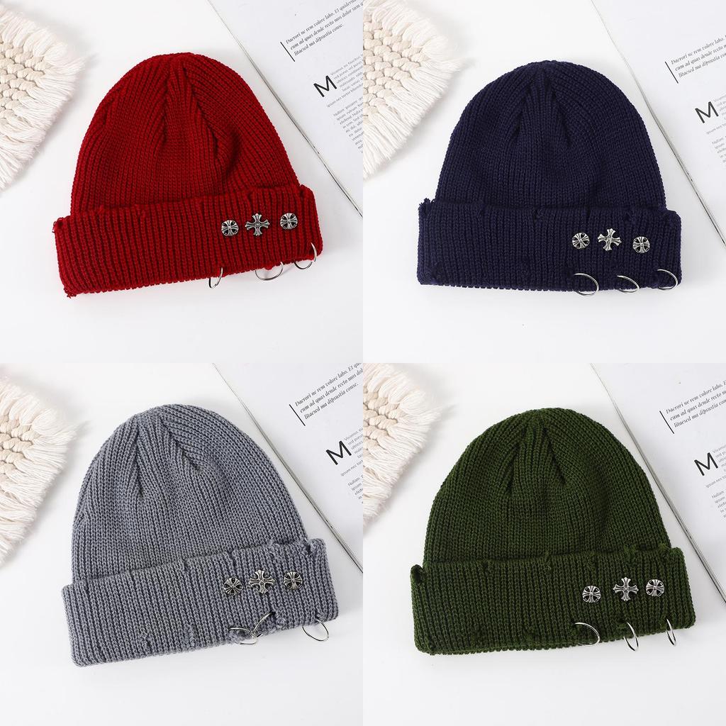 Knit Hat For Men Women Fall Winter Acrylic Warm Windproof Outdoor Sports Fashion Accessory