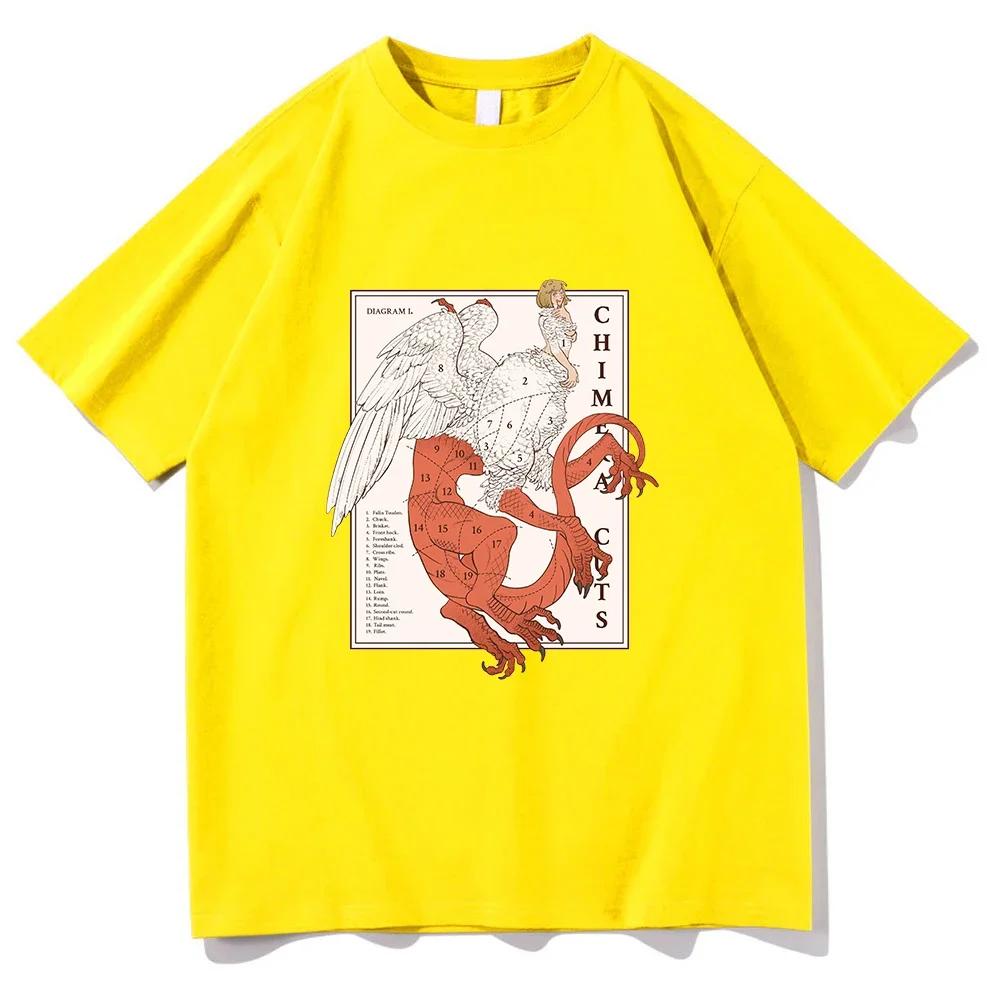Delicious in Dungeon Falin Chimera Cuts Tshirt Fashion Women's Harajuku Marcille Chilchuck T-shirt Unisex Vintage T