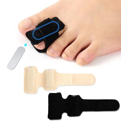 Adjustable Hammer Toe Splint with Aluminum Support Plate for Toe Alignment and Protection Soft Fabric Wrap for Foot Comfort and Correction