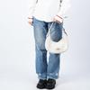 Coach Bailey 27 Logo Zipper Closure Refined Pebbled Leather and Smooth Leather Hobo Bag Armpit Bag Hand Shoulder Bag Large Size Women's White