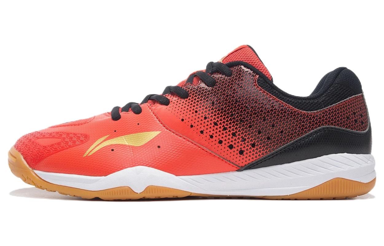 Li Ning Qilin TD Амортизирующие Скользкие Устойчивые к истиранию Низкие Тренировочные Кроссовки Мужские Красные APTR001-1 42
