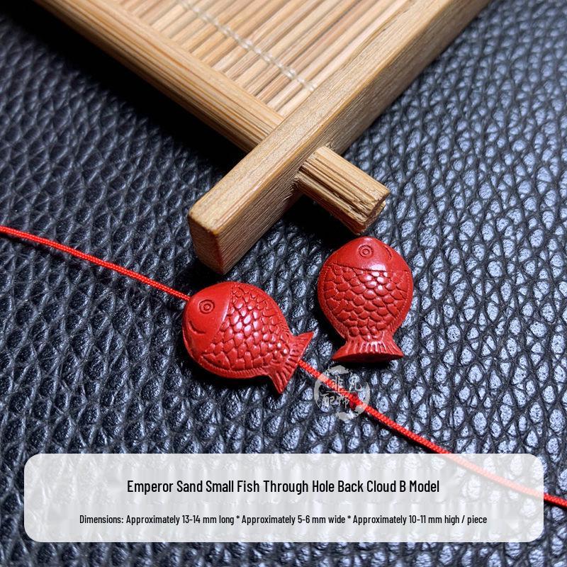 Cinnabar Emperor Sand Fish Cloud Pendant Bracelet - Exquisite, Versatile Jewelry Accessory, DIY Gift