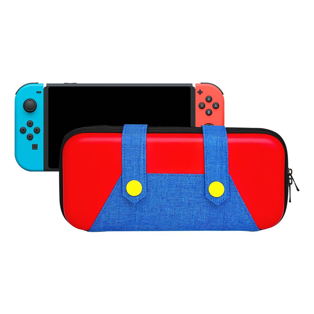 Game Console Storage Bag ,Shockproof Travel Bag With 10 Game Card Slots , Water ,Resistant Adjustable Strap ,