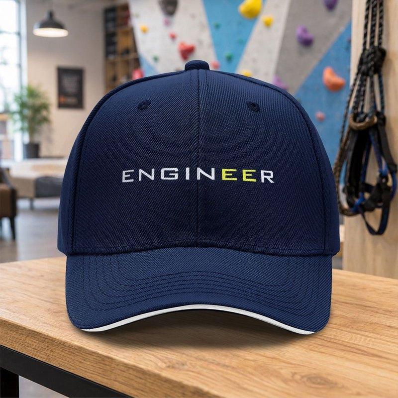 ENGINEER Baseball Cap for Unisex Adjustable Snapback Hat Simple Stylish Design Multiple Colors HipHop Outdoor Wear