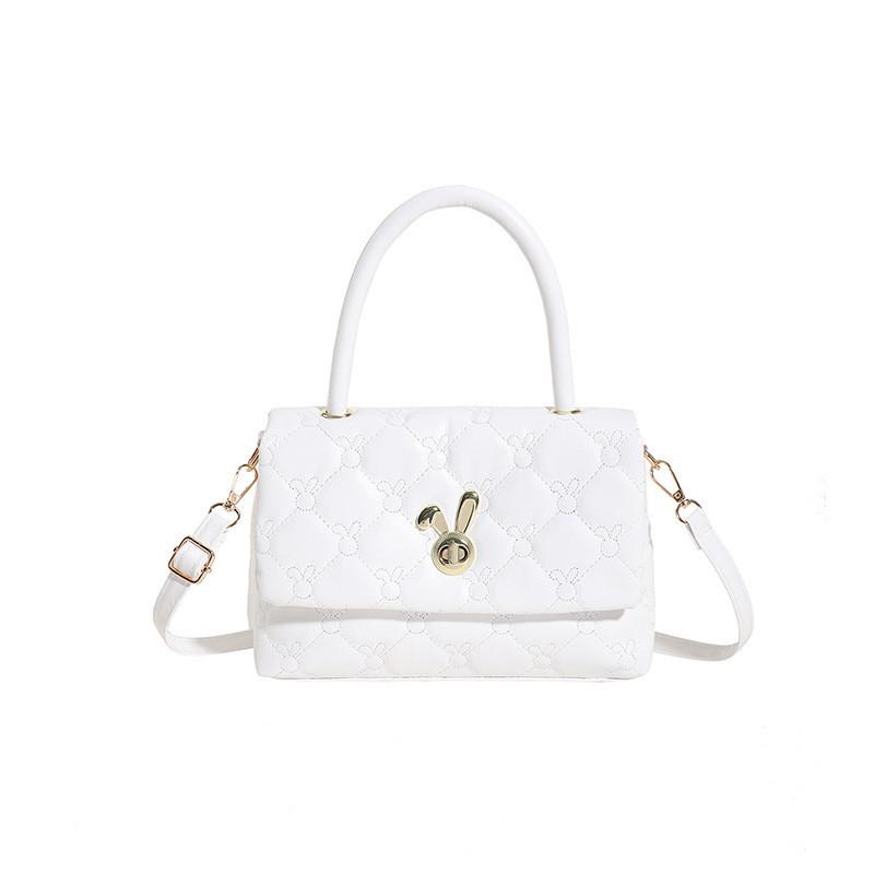 Stylish Floral Embroidered Shoulder Crossbody Bag For Women Street Fashion Trend 2023 белый