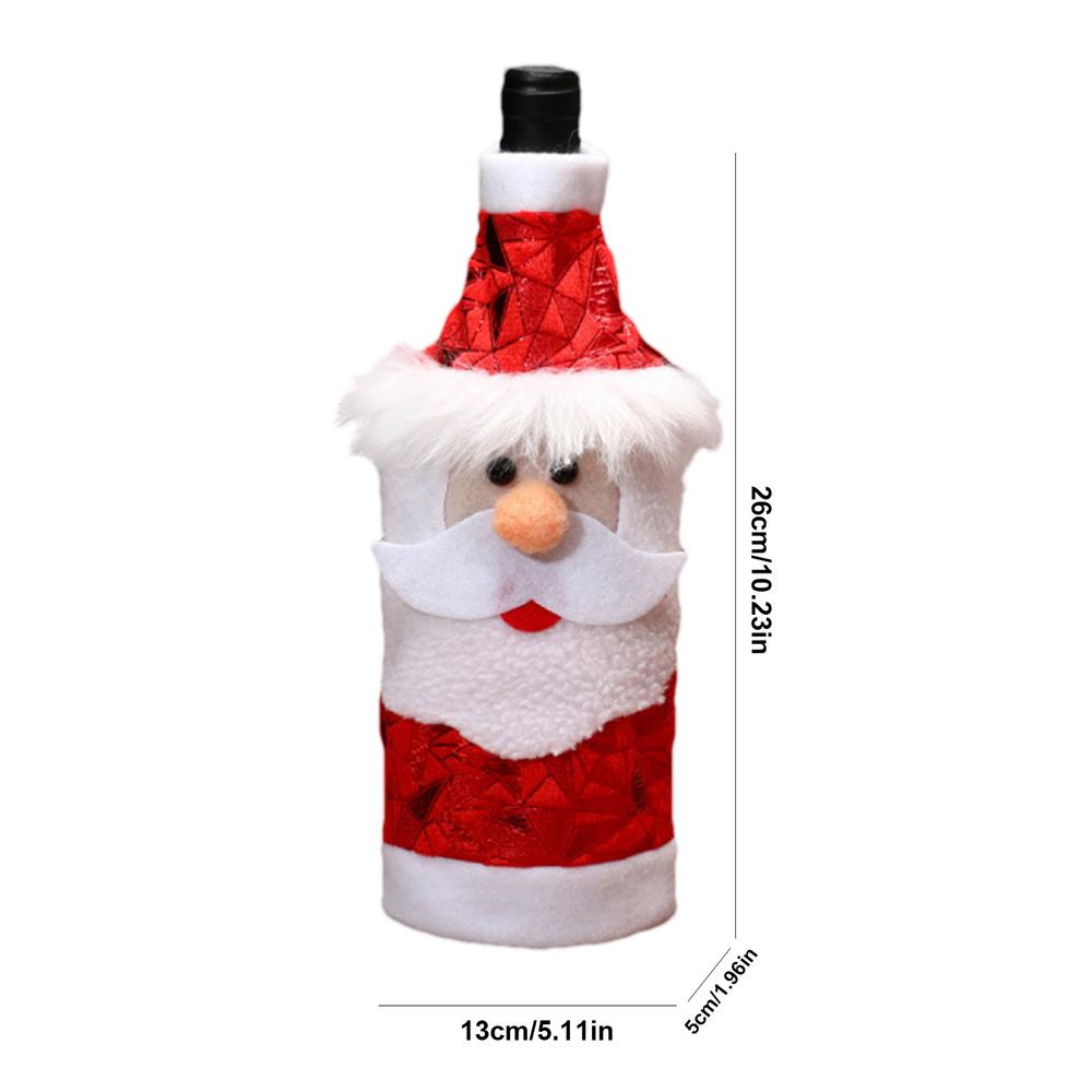 

Wine Bottle Covers Christmas Wine Bottle Bag Christmas Decorations Bottle Dress Wine Accessory Wine Bottle Pouch Bottle Sleeve