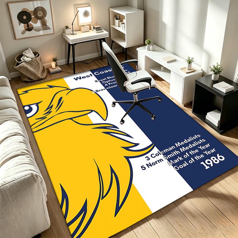 West Coast Eagles A Rug Suitable for Office Chair Areas Living Rooms and Computer Desks Perfect for Home Offices and an Ideal Holiday Gift