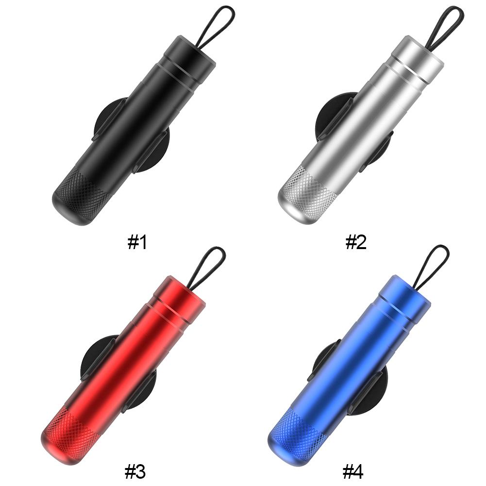 Seatbelt Cutter Keychain Glass Breaker Hammer Aluminum Alloy Small Rescue Hammer Portable Finger-Proof Car Emergency Escape Tool