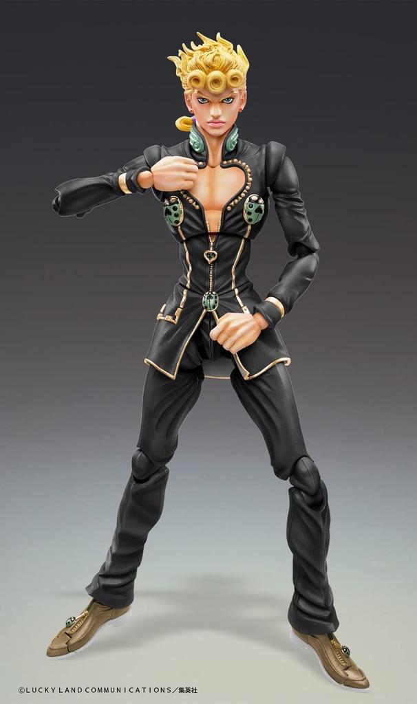 Super Movable Figure Bizarre Adventure Part Giovanna Approximately 150mm PVC ABS Nylon Painted Movable Figure "JoJo's 5" "Giorno Ver.BLACK" & &