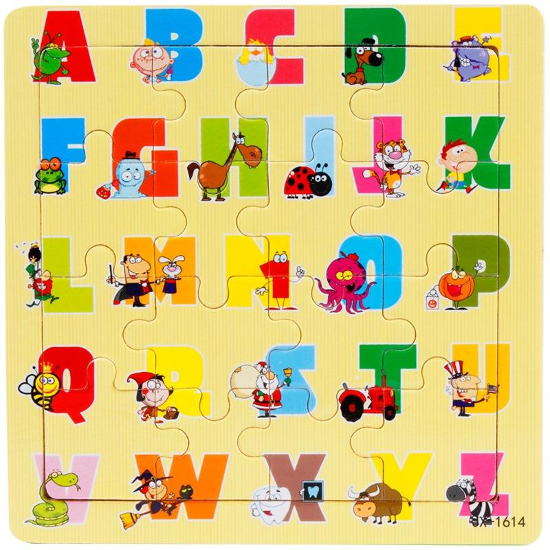 Kindergarten Wooden Puzzle Cards Animal And Transportation Themes Educational Toy For Kids