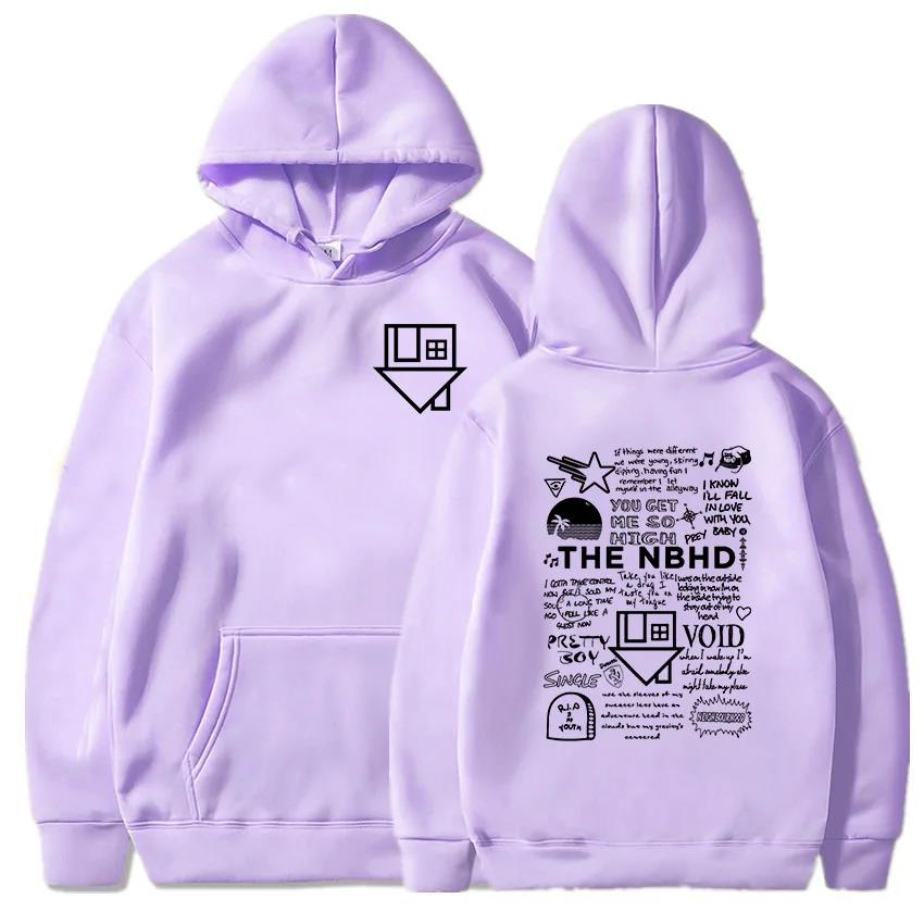 Long Sleeve Autumn Winter Warm Hoodie The Neighbourhood NBHD Band Print Unisex Hip Hop Men's Outdoor Hooded Sweatshirt ...