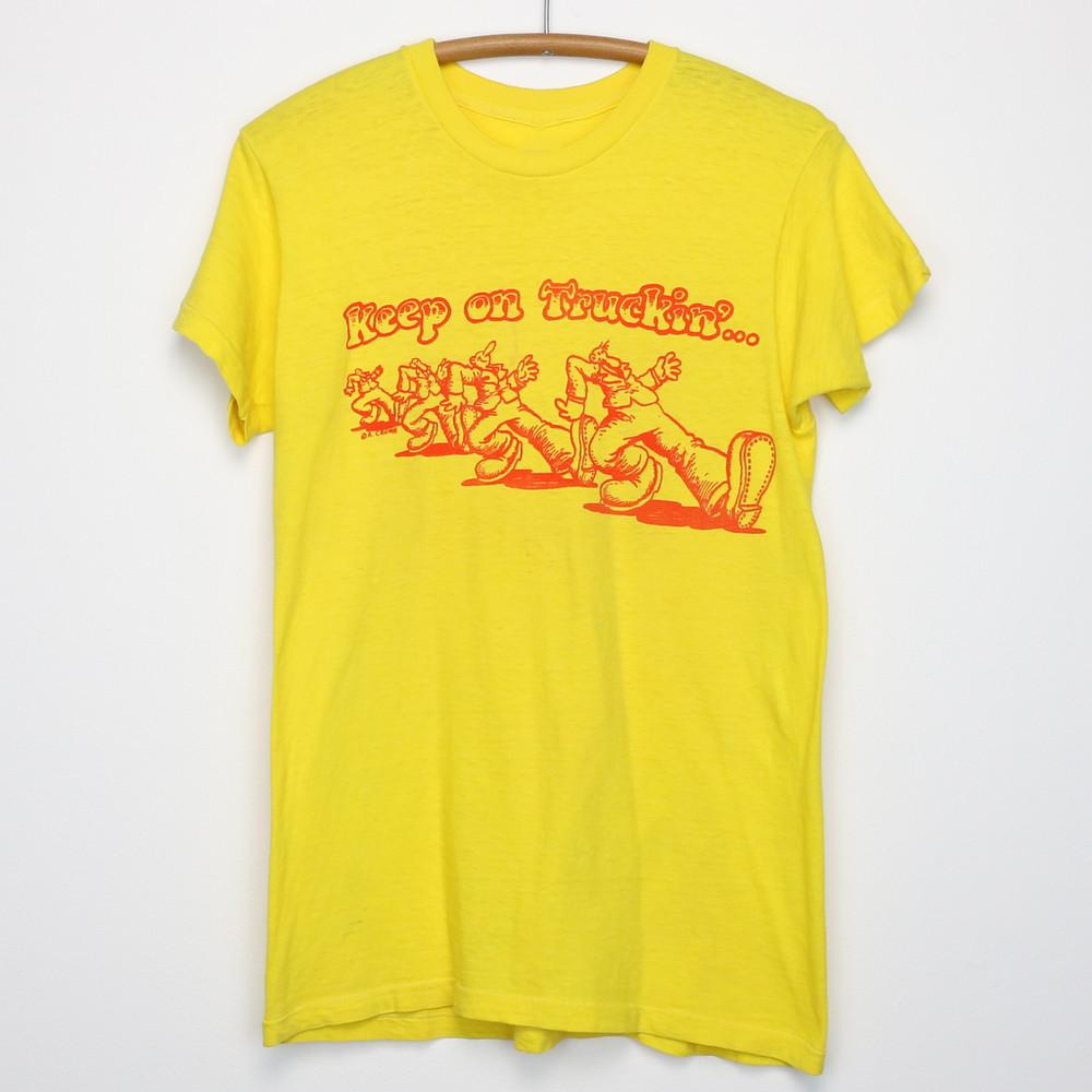 1970-е Роберт Крамб Keep On Truckin Футболка Унисекс Футболка Все размеры S-4XL BO914 Унисекс Футболка XL