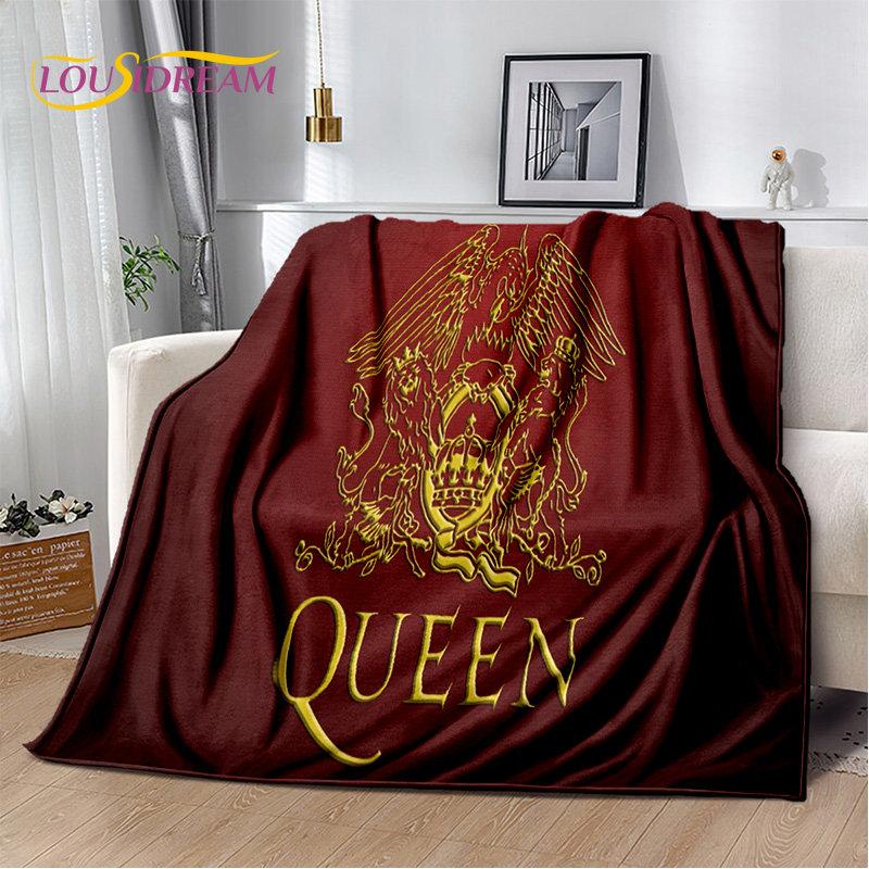 Freddie Mercury Queen-Rock-Band Soft Plush Blanket,Flannel Blanket Throw Blanket for Living Room Bedroom Bed Sofa Picnic Cover