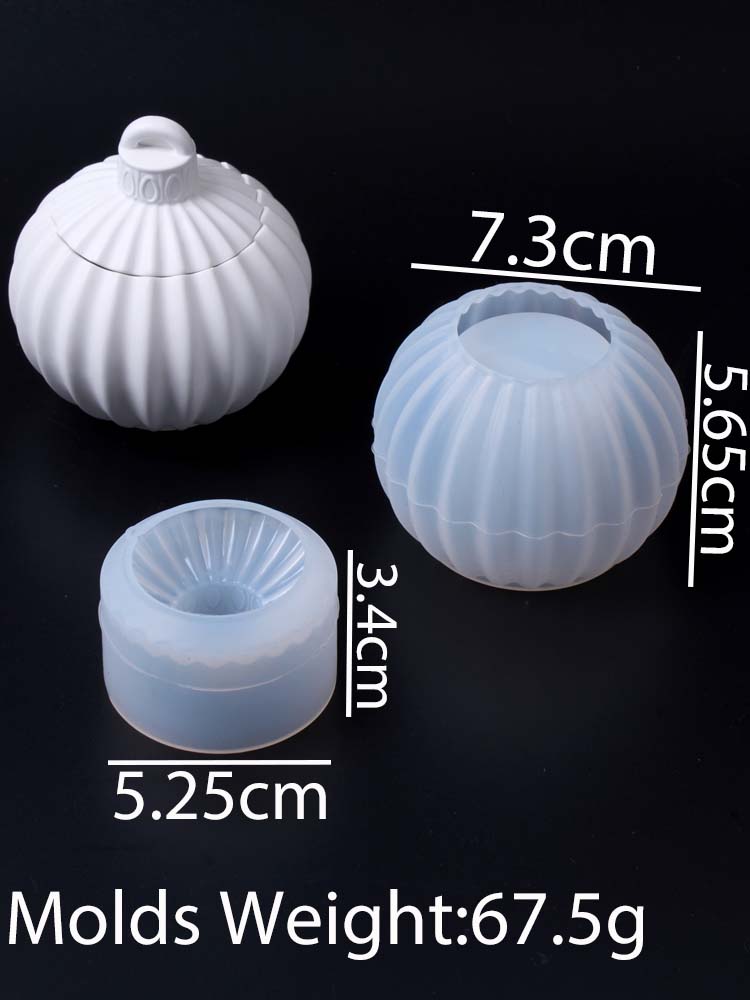

Rotation Stripe Candle Jar Silicone Mold DIY with Lid Storage Box Craft Gift Making Plaster Resin Flowerpot Clay Molds Home Deco