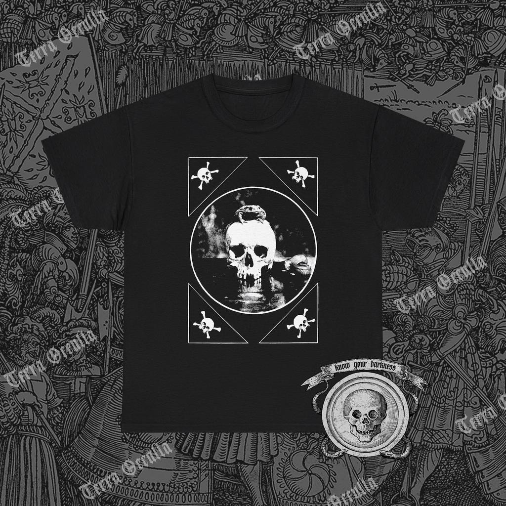 Memento Mori Shirt, Human Skull, Dance of Death, Vanitas, Ars Moriendi