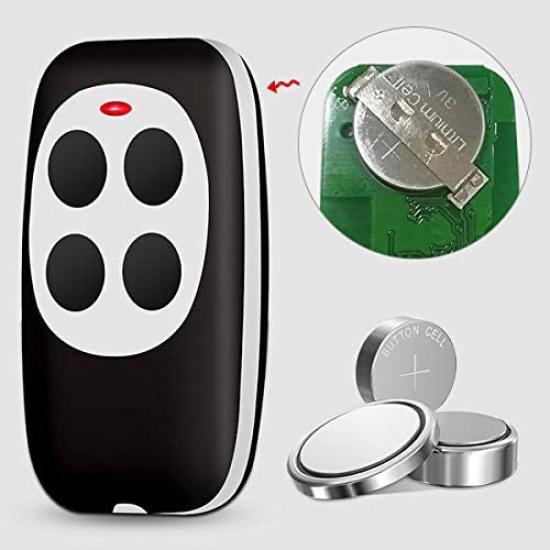 Universal Garage Door Opener Remote Cloner Universal Gate Opener Remote Cloning Homelink Key Fob 4-Buttons Programmable Learning Multi Frequency