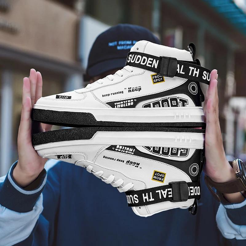 Herrenmode Freizeitschuhe High Top Sneaker Frühling Neu Herrenschuhe Hohe Qualität Rutschfest Laufschuh Zapatillas