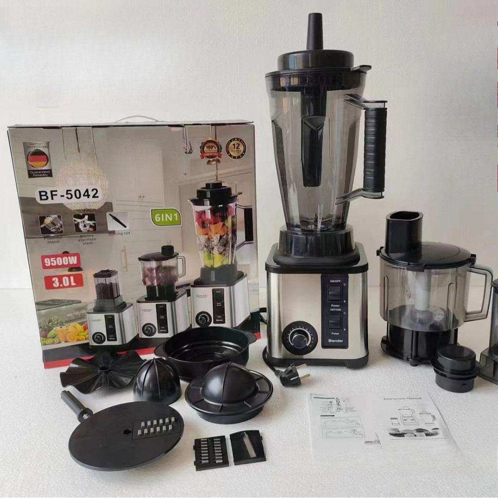 Liquidificador Elétrico Multifuncional 6 em 1 3L Grande Capacidade Doméstico Extrator de Frutas Cozinha Culinária Triturador de Gelo