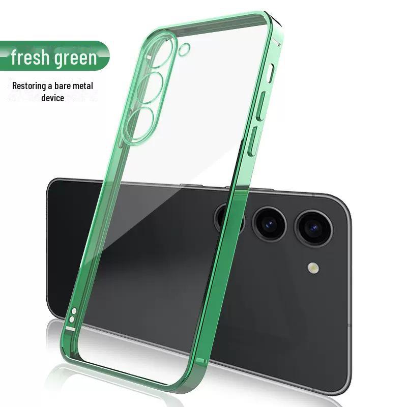 Samsung S25Ultra Electroplated Fine Hole Clear TPU Case - Ultra-Thin Soft Protective Cover