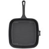 Grill Pan Nonstick Design Heat Resistant Handle Fast Heat Conduction Iron Stripe Frying Steak Skillet for Home Kitchen