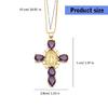 Funkelndes Jungfrau-Kreuz Halskette Verstellbare Jungfrau-Kreuz Halskette Schmuck Personalisierte Halskette Ornament