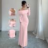 2026 Spring/Summer One-Shoulder Slim-Fit Open Back Dress for Women