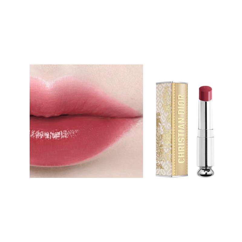 DIOR Lipstick Glamor Christmas Limited Edition Creamy Moisturizing Silky Moisture Boosting Complexion #667 DIORMANIA Cherry Blossom White Peach Jelly белый