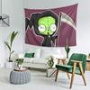 Invader Zim  Gir Spooky Tapestry Decor Art Aesthetic Tapestries for Living Room Bedroom Home Wall Cloth Wall Hanging