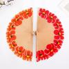 Chinese Style Wooden Folding Fan Hand-Painted Pattern Handheld Fan Ancient Flower Fan  Women Use