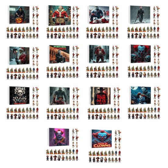Advent Calendar 2025 24-Day Countdown Calendar with Collectible Acrylic Charms