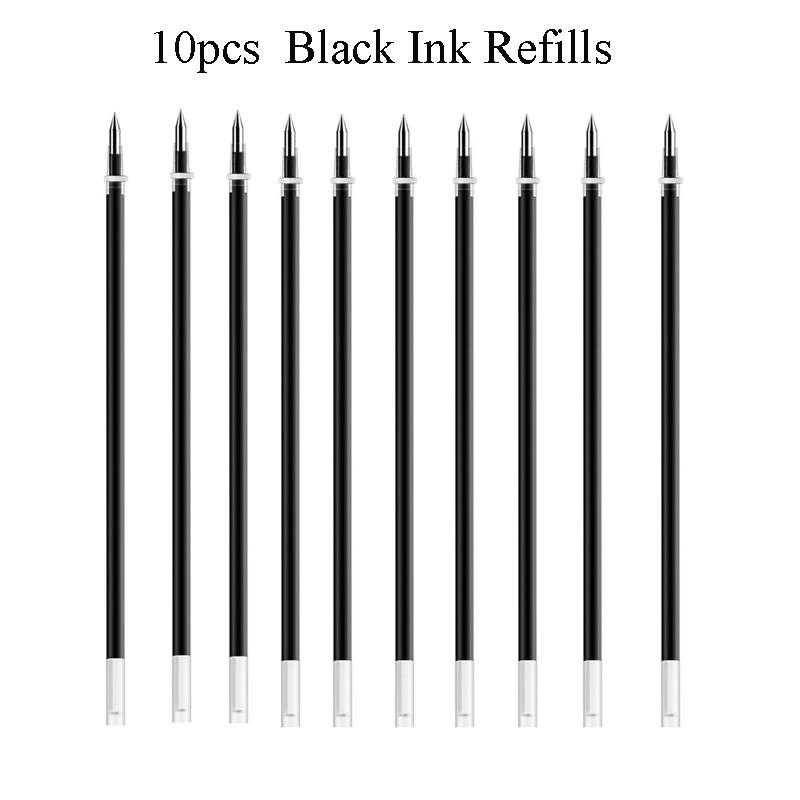 Deli Metal Sign pen S82 Metal Gel Ink Pen 4 Colors 0.5MM Black Ink Pull out Pen For School Office Home Stationery Pen
