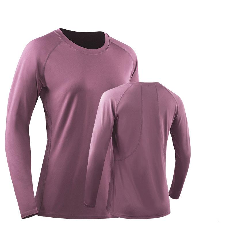 

Женские футболки для бега Спортивные блузки Топы для йоги Одежда для фитнеса Тренировочные рубашки с длинными рукавами M ярко-розовый