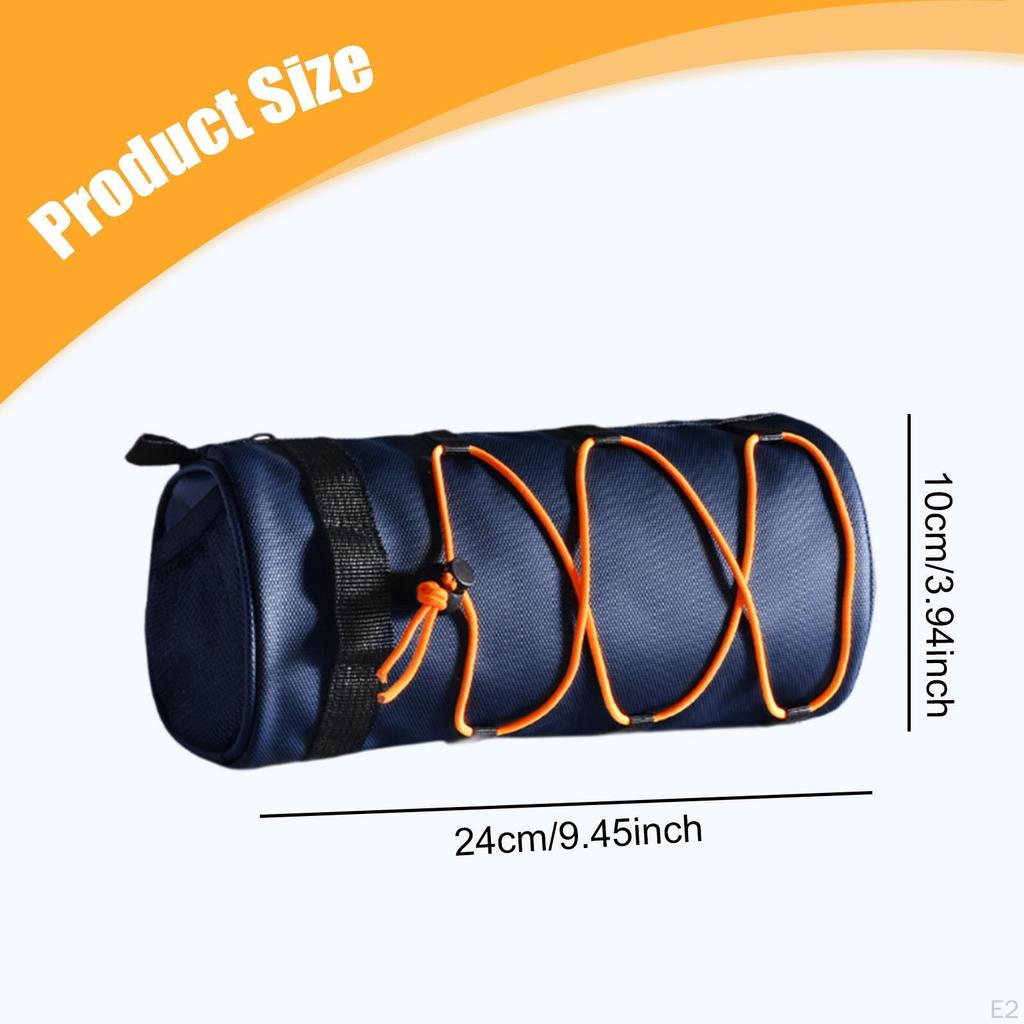 Handlebar Bag with Shoulder Strap And Elastic Cord for Storing Cycling Accessories Outdoors.