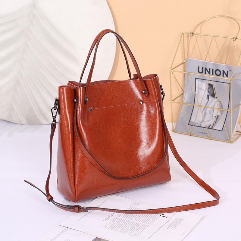 

Women s Tote Bag Luxury Split Leather Cowhide Shoulder Bag Large Capacity Handbags Vintage Style Crossbody Bags for Women