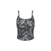 Women's Tank Bustier Printed Tops Summer New Suspenders Printed Navel Short Sleeveless Temperament Tank Tops