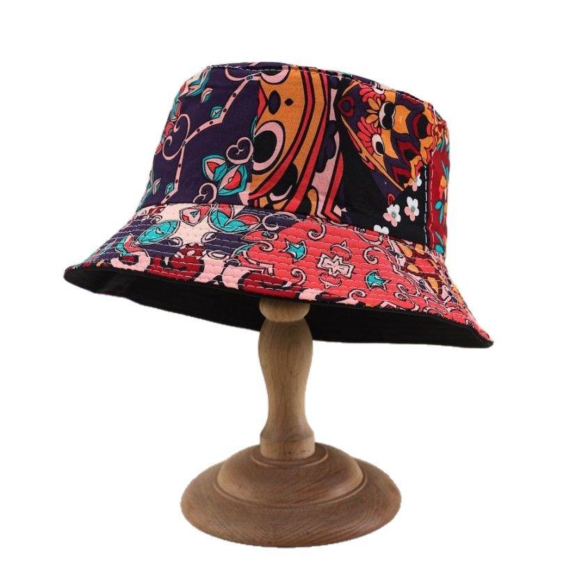Japan And South Korea Export Double-Sided Bucket Hat Men And Women Sunshade Trend Uv-Proof Basin Hat Versatile Big Head Circumference
