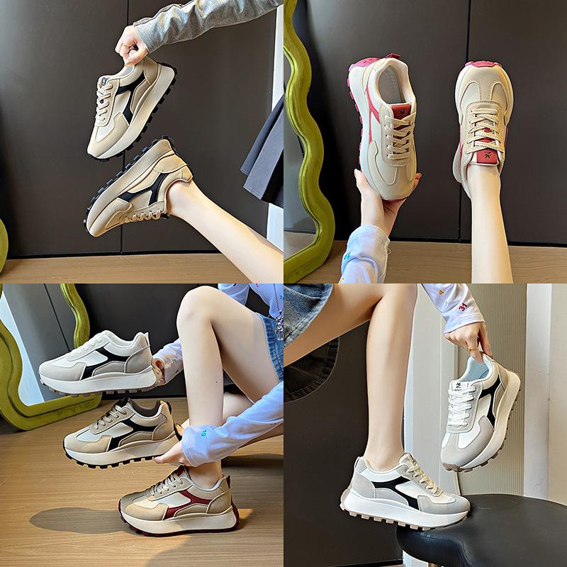 Women's thick soled casual running sports shoes women's multifunctional trendy sports shoes height increasing multifunctional