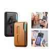 Hidden Strap Magnetic Leather Wallet Card Holder Case for Magsafe IPhone 14 13 15 17 16 12 Pro Max Plus I16 Mac Safe Stand Cover