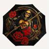 1pc Death Roses Automatic Umbrella High Quality Canopy, Portable Folding Umbrella with, Ideal Gift for - Travel, Everyday, Formal Events, Stylish Acce