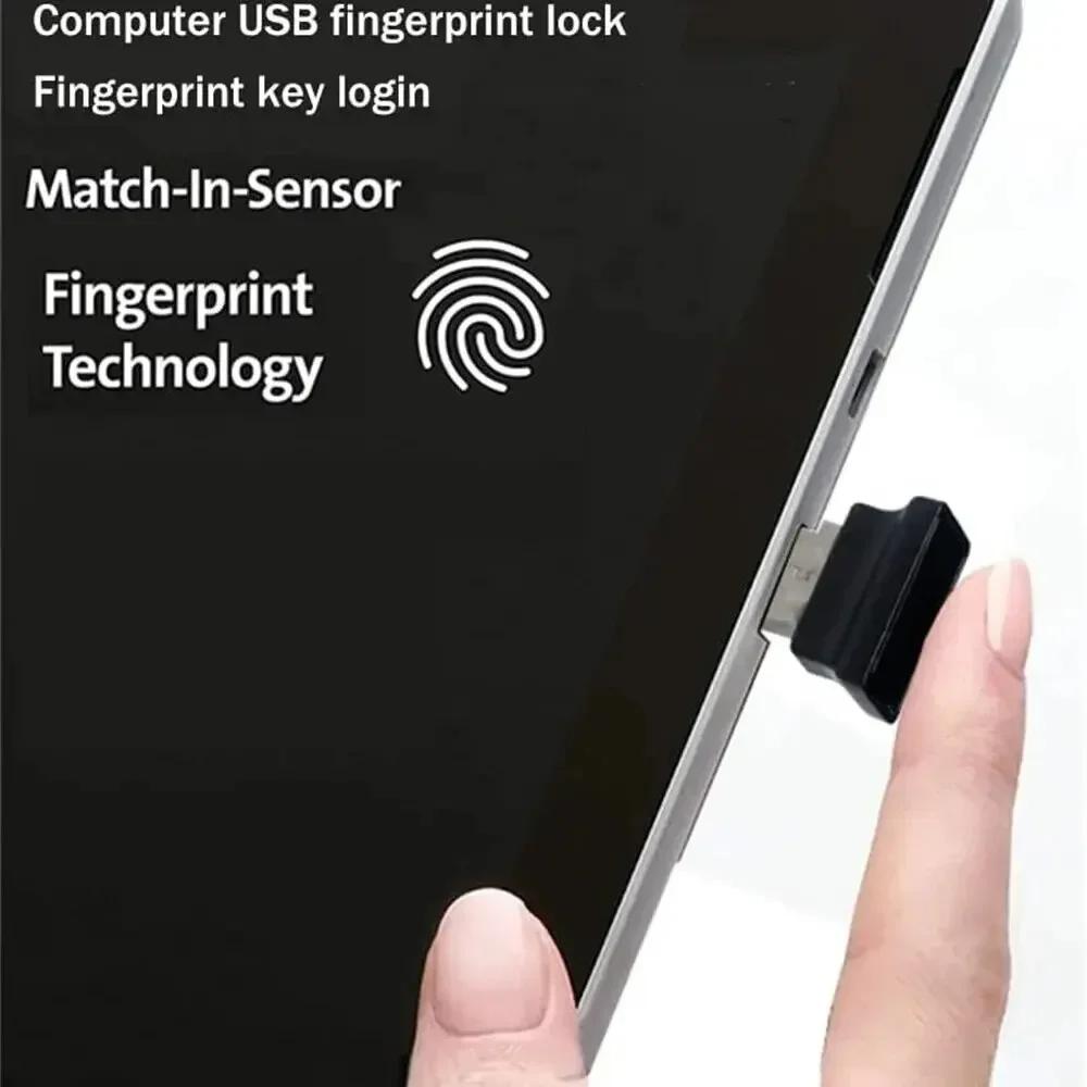 Windows 10 11 USB Fingerprint Reader Module Biometric Scanner Padlock Laptop Accessories For Hello Fingerprint Unlock Function