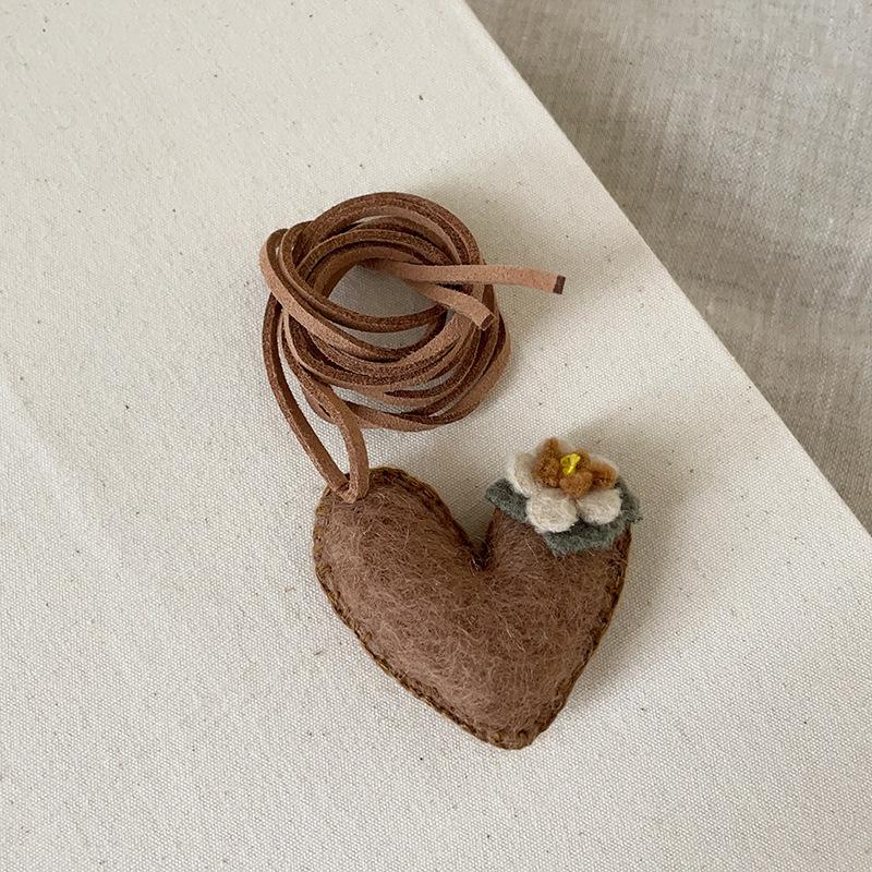 Desene Animate Drăguț Material Pluș Mic Animal Gât Colier Nișă Feminină Literar Retro Concav Lanț Pulover Pandantiv