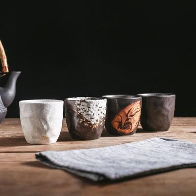 180ml japonský čajový šálek kávový šálek matcha praktický retro keramický šálek z hrubé keramiky