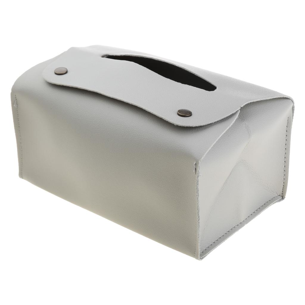 Waterproof Tissue Case PU Leather Tissue Dispenser Box Practical Paper Towel Holder Household Napkin Organiser Box