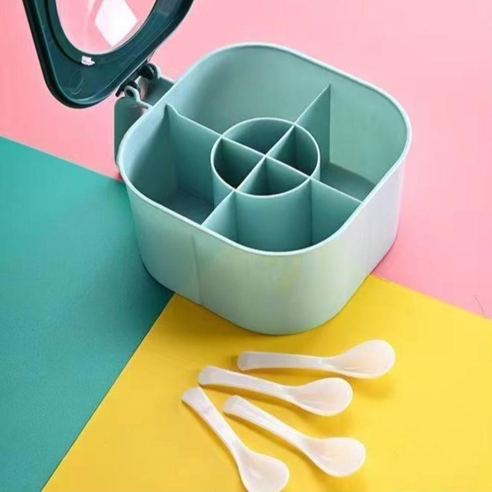 Push-type 4-In-1 Seasoning Box Leak-proof Condiment Container  Home Kitchen