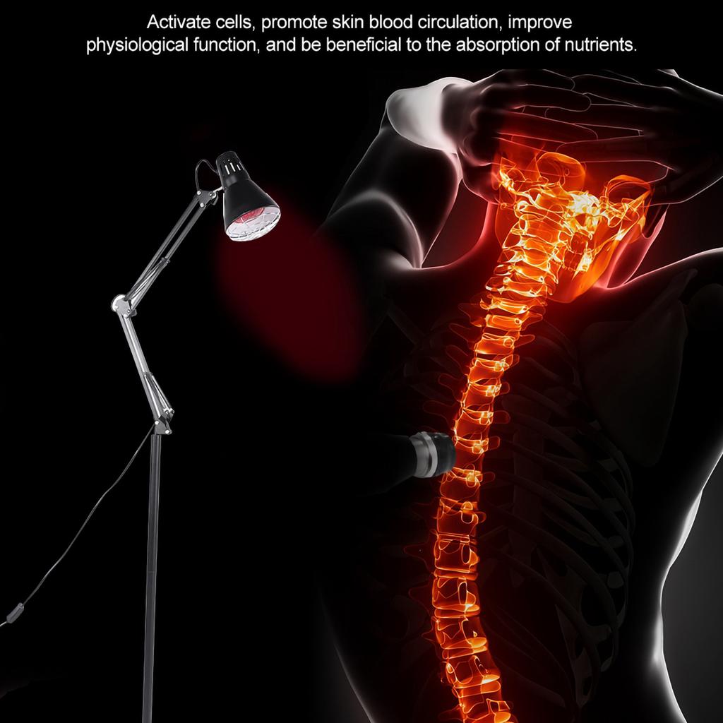 Infrared Light Heating Therapy Muscle Pain Cold Relief Floor Stand Lamp AU Plug