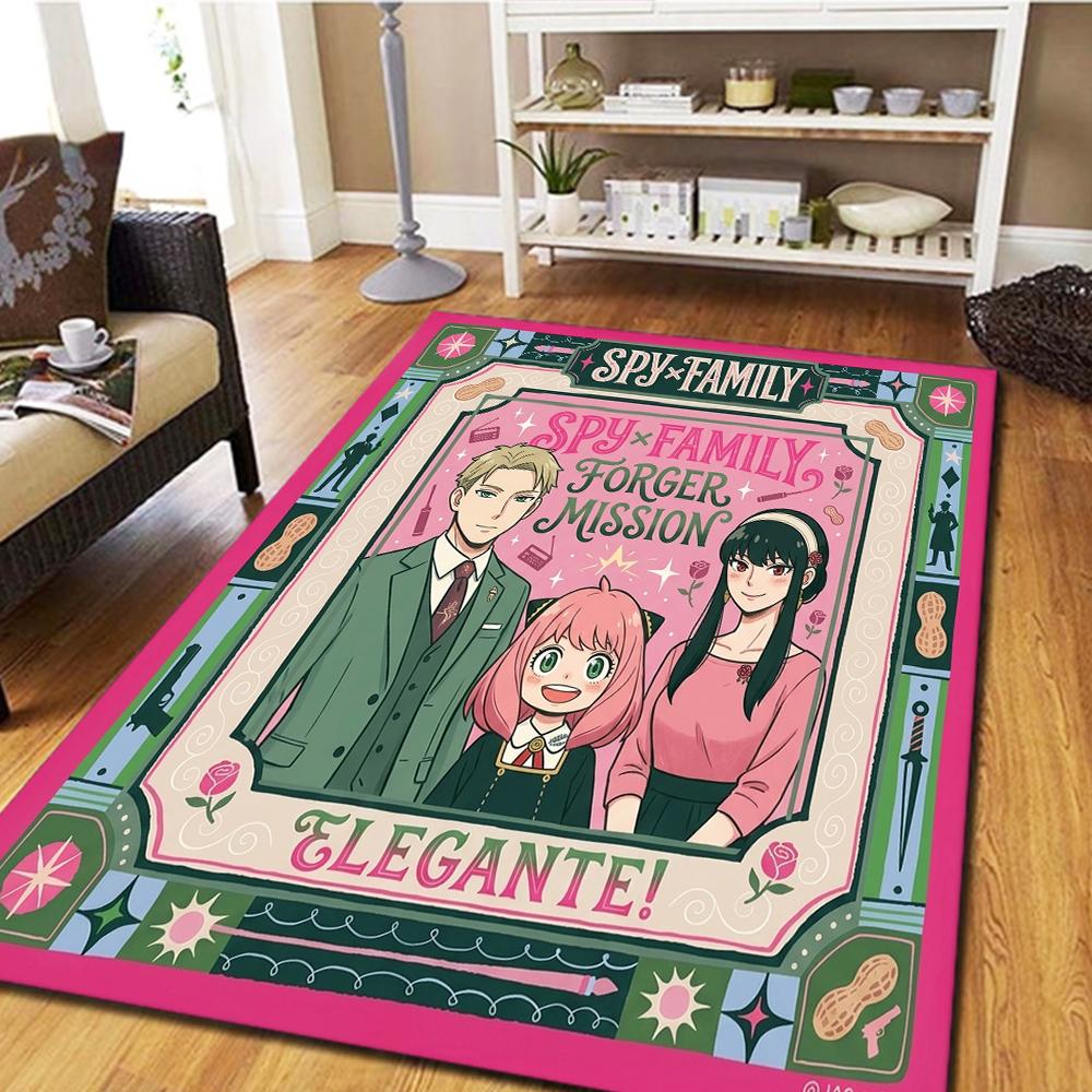 SPY FAMILY Living Room Carpet, Bedroom Decor, Home Cool Movie Mat Play Floor Mat -HE62