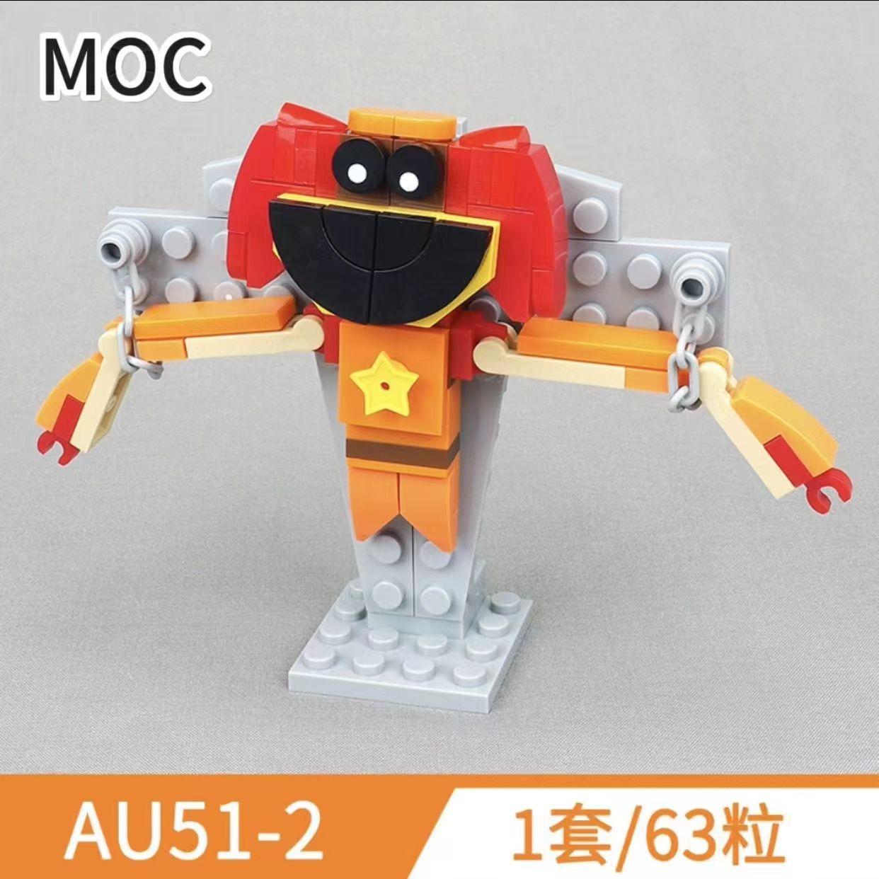Hot Smiling Critters Chapitre 2 Super Grande Boîte Ensemble de Blocs de Construction Monstre Chat sieste Jour de Chien Figurine Chatnat Cadeau d'Anniversaire Adultes orange - orange